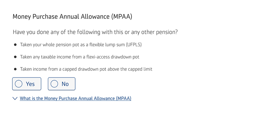Previous question layout with more legalistic language.
